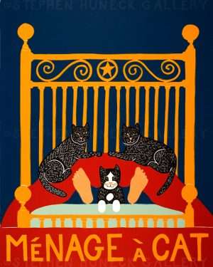 Menage a Cat - Giclee Print
