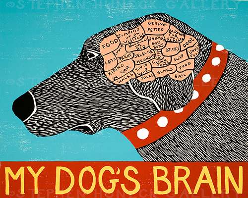 My Dog's Brain - Giclee Print
