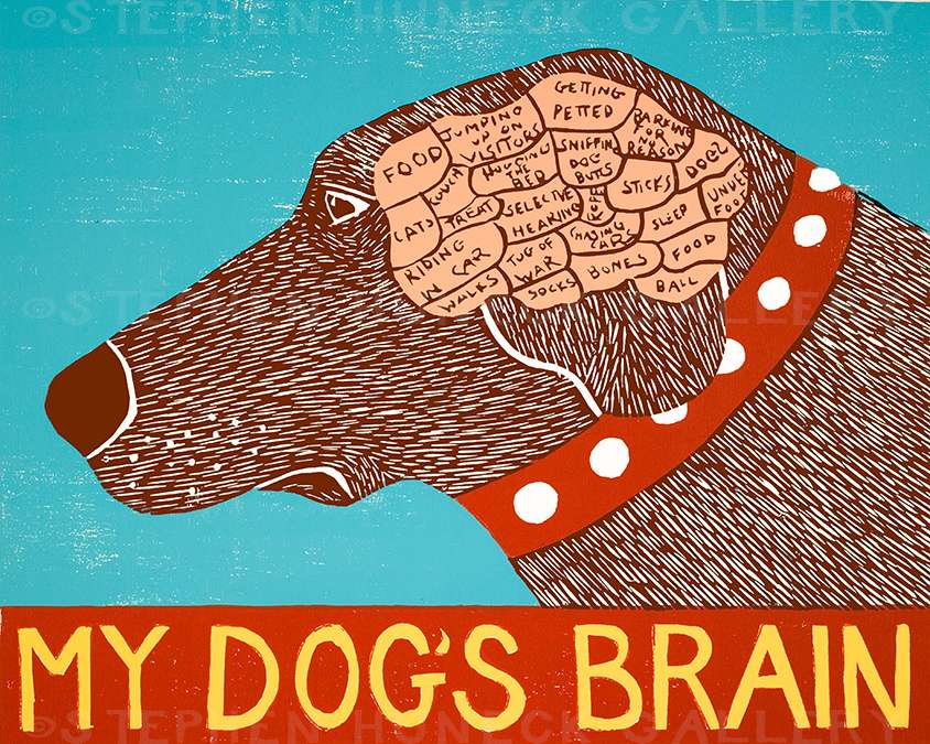 My Dog's Brain - Giclee Print