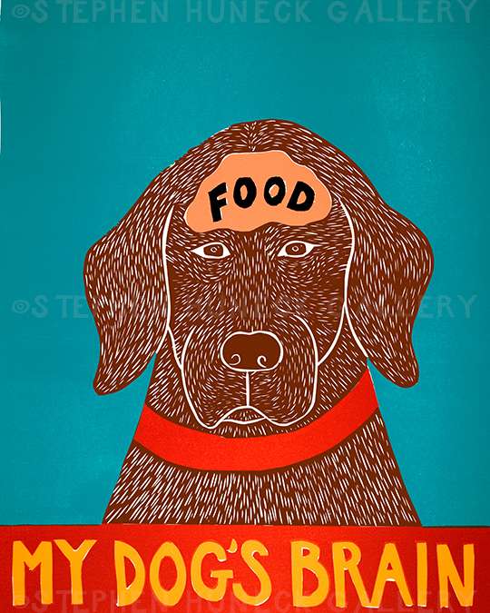 My Dog's Brain II-Food - Giclee Print