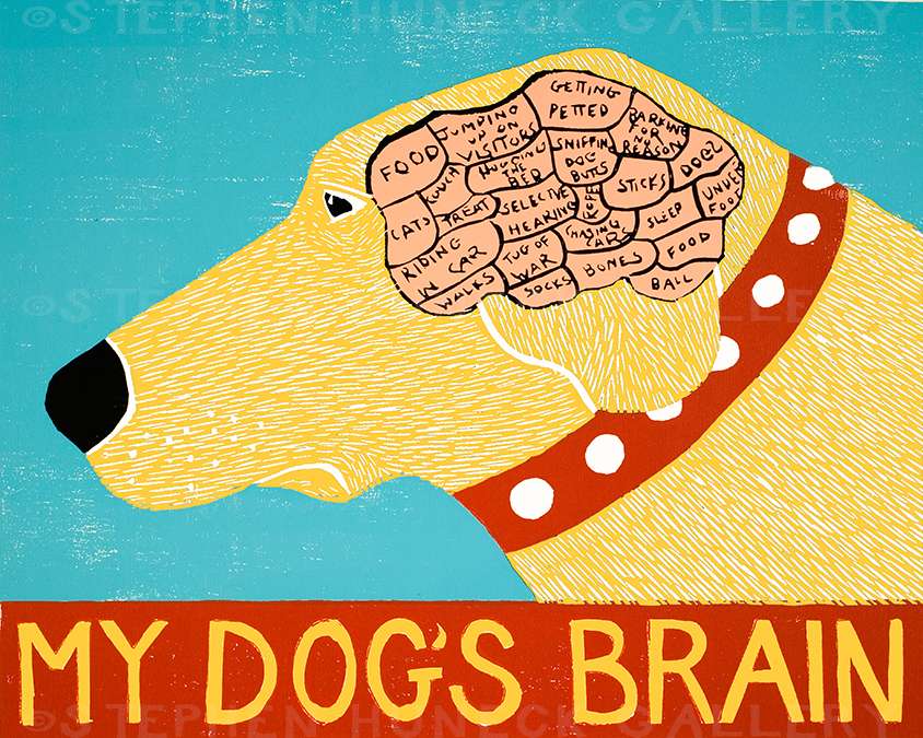 My Dog's Brain - Giclee Print