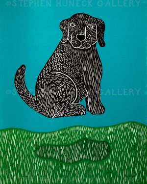 My Guru - Original Woodcut