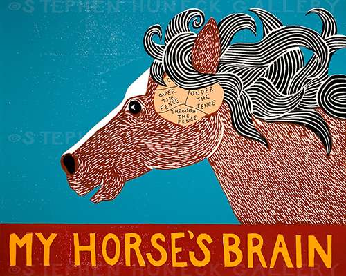 My Horse's Brain - Giclee Print