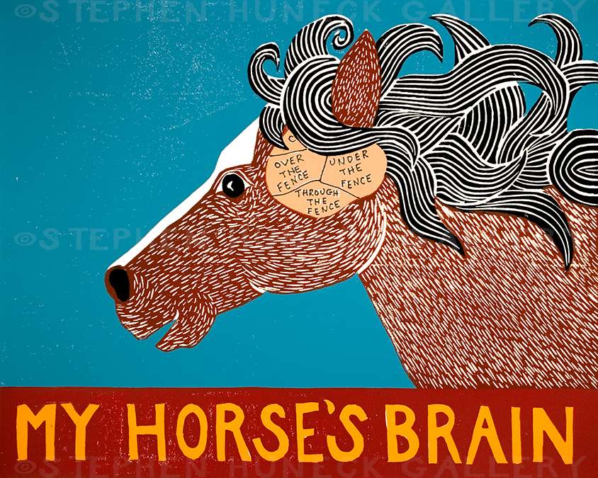 My Horse's Brain - Giclee Print