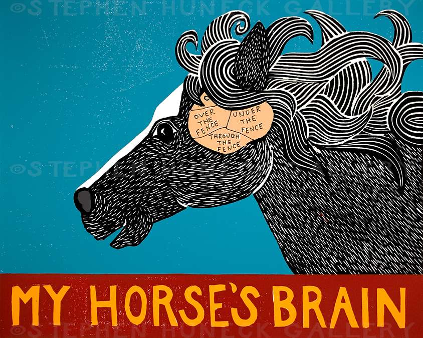 My Horse's Brain - Giclee Print