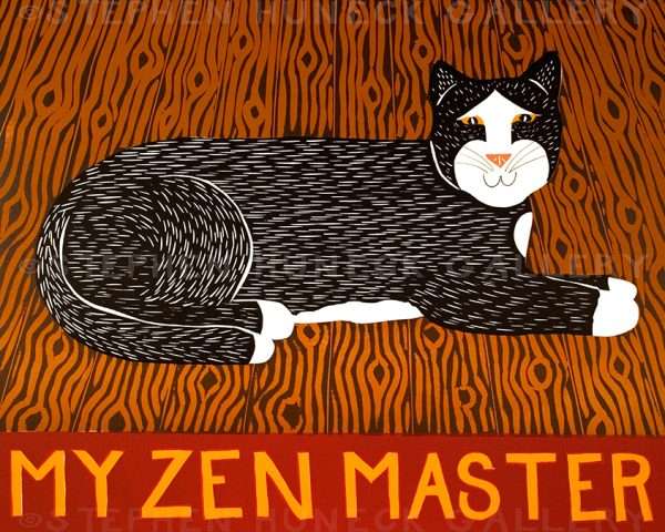 My Zen Master Original Woodcut | Dog Mountain, VT - Stephen Huneck