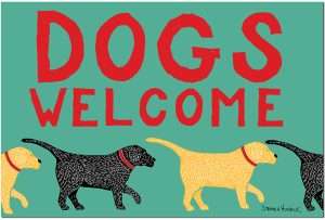 DISABLED Dogs Welcome - Mat