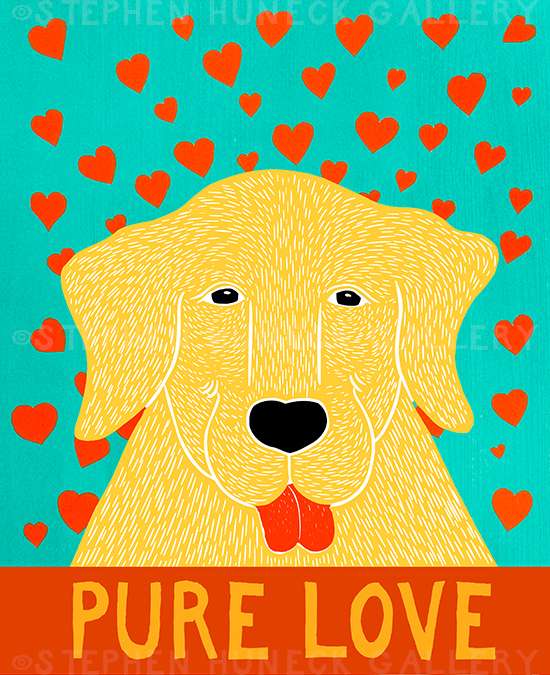 Pure Love-Happy Lab - Giclee Print