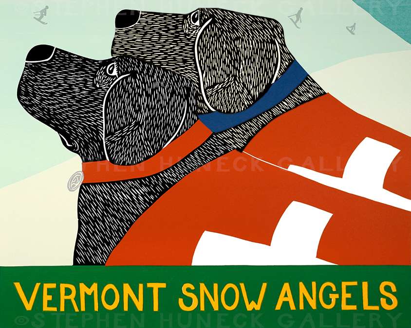Snow Angels-Vermont - Giclee Print