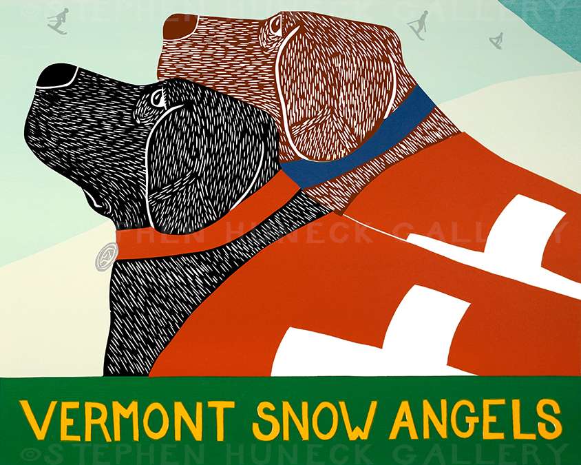 Snow Angels-Vermont - Giclee Print