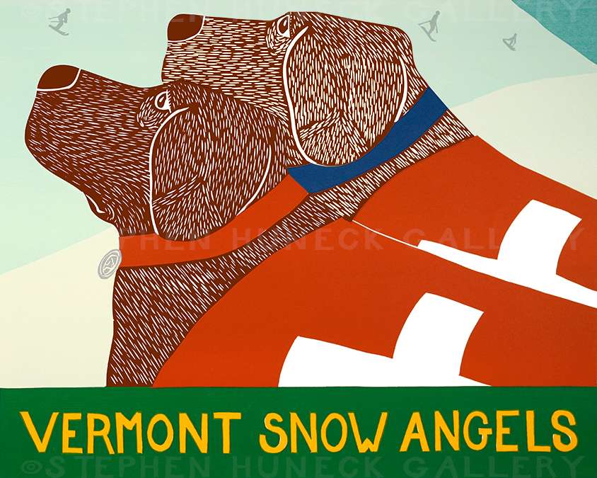 Snow Angels-Vermont - Giclee Print