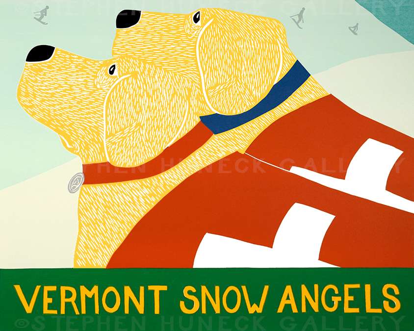 Snow Angels-Vermont - Giclee Print