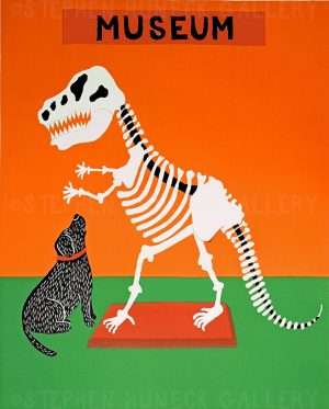 Paleontologist - Original Woodcut