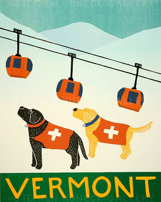 Ski Patrol-Vermont - Giclee Print