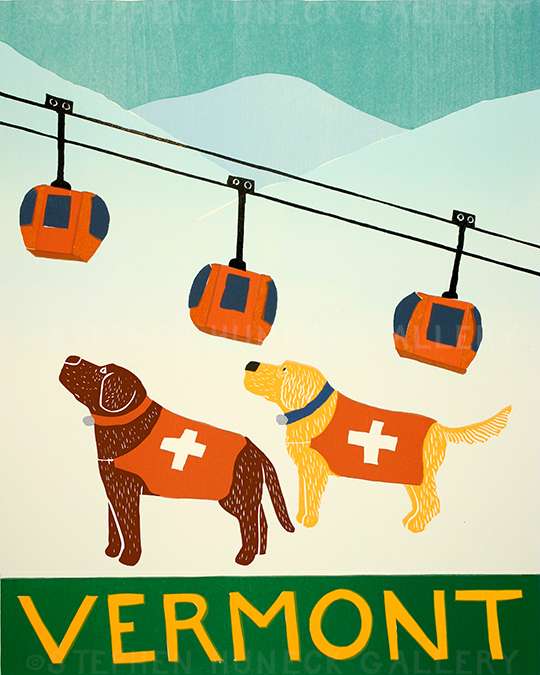 Ski Patrol-Vermont - Giclee Print