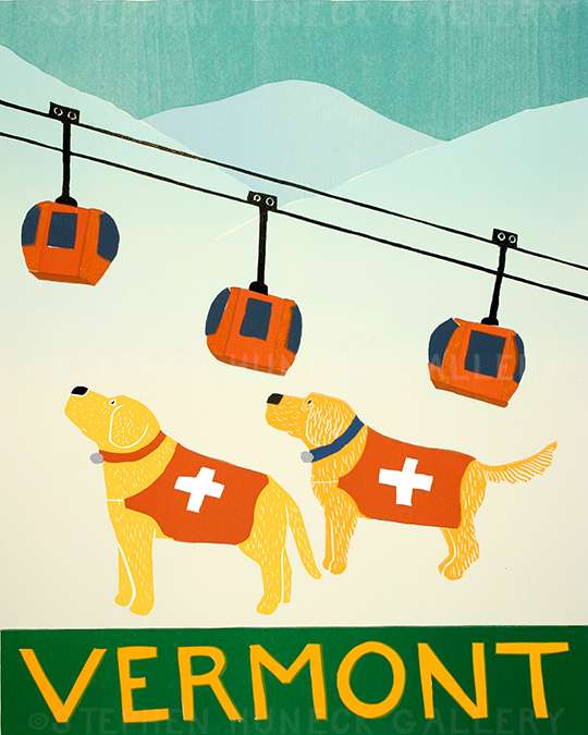 Ski Patrol-Vermont - Giclee Print