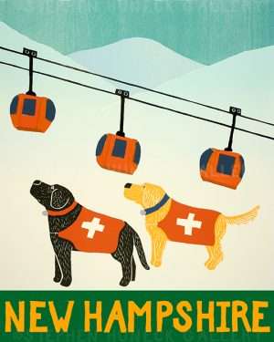Ski Patrol-New Hampshire - Giclee Print