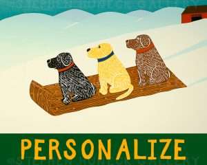 Sled Dogs - Customizable Print