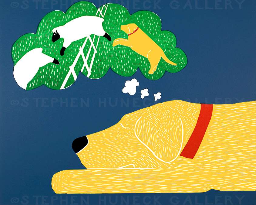 Sleep - Original Woodcut