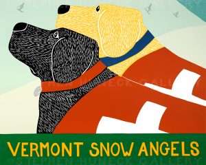 Snow Angels-Vermont - Giclee Print