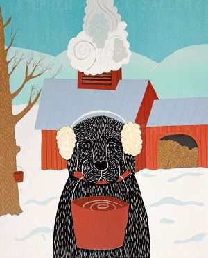 Sugaring - Original Woodcut