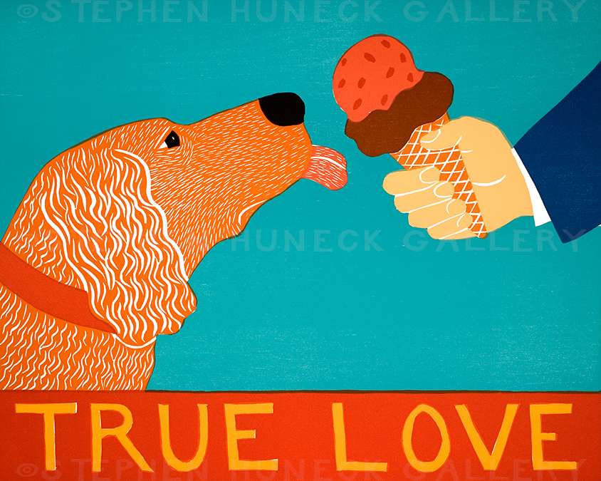 True Love-Golden Retriever - Giclee Print
