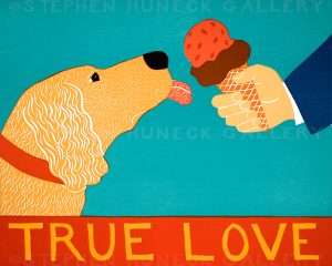 True Love-Golden Retriever - Giclee Print