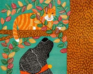 Up a Tree-Autumn - Giclee Print