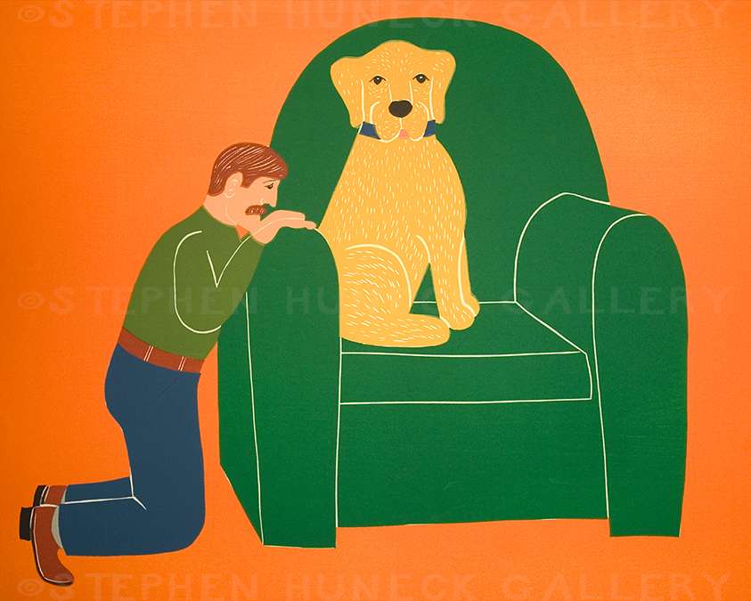 Begging for a Chair - Giclee Print