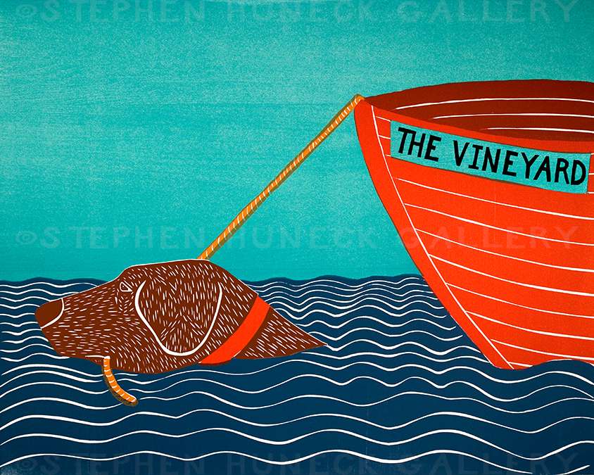 Boat-The Vineyard - Giclee Print