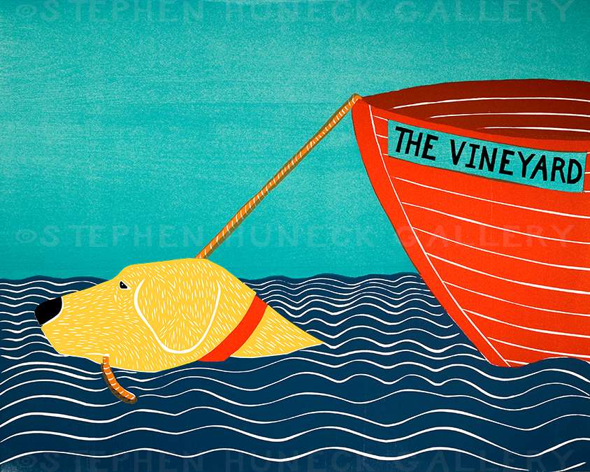 Boat-The Vineyard - Giclee Print