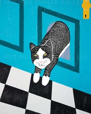 Cat Door - Giclee Print
