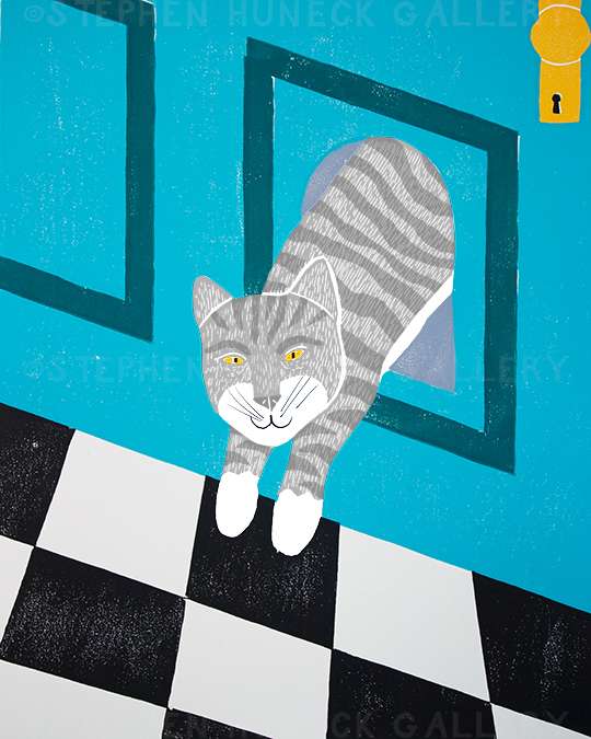 Cat Door - Giclee Print