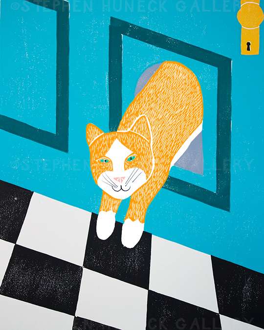 Cat Door - Giclee Print