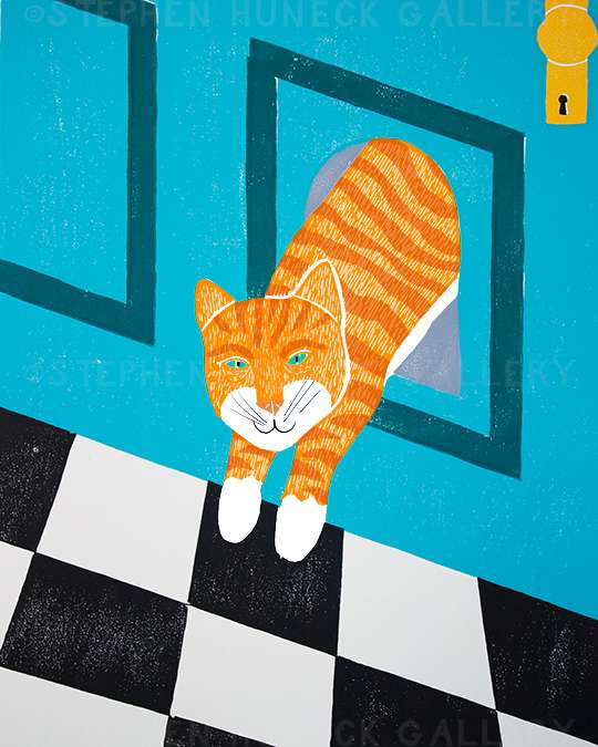 Cat Door - Giclee Print