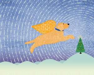 Winter Peace Tree-Golden - Giclee Print