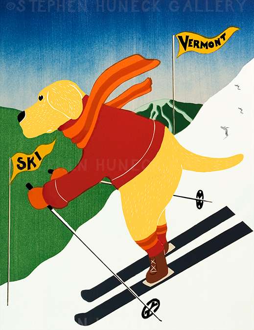 Ski Vermont - Giclee Print