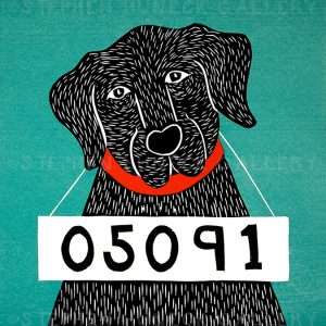 Bad Dog 05091 - Original Woodcut