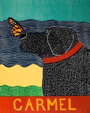 Butterfly-Carmel - Original Woodcut