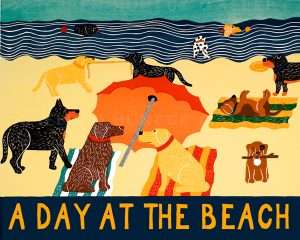 Day at the Beach - Giclee Print