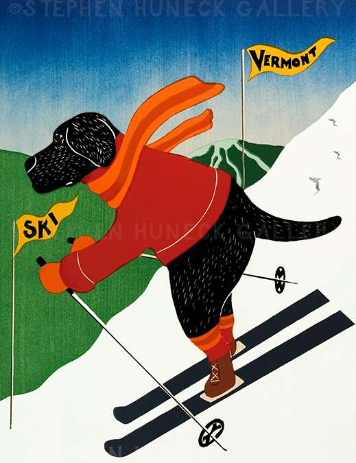 Ski Vermont - Giclee Print