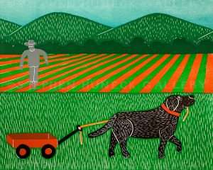 Wagon - Original Woodcut