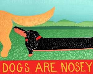 Dogs Are Nosey - Giclee Print