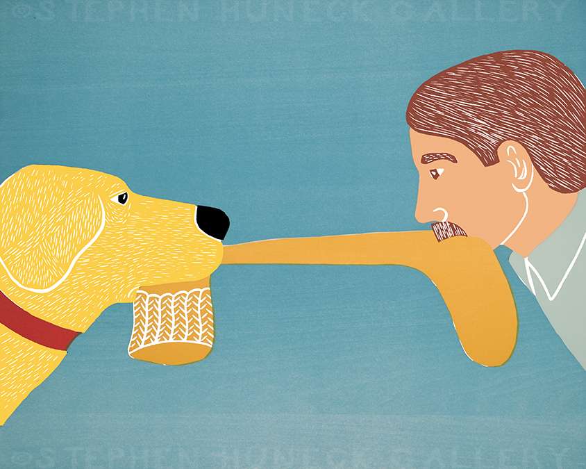 Dogs Bring Out Your Inner Child - Giclee Print
