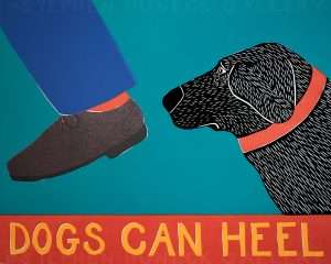 Dogs Can Heel - Giclee Print