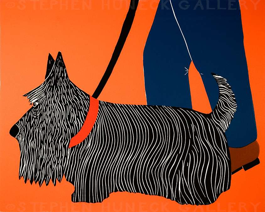 Dogs Can Heel-Scottie - Giclee Print