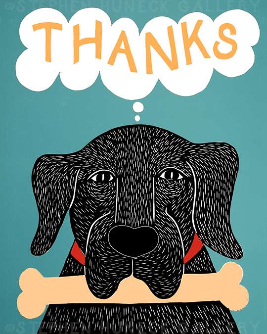 Dogs Live Hand to Mouth - Giclee Print