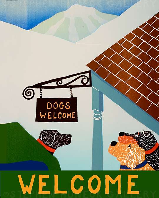 Dogs Welcome Inn - Giclee Print