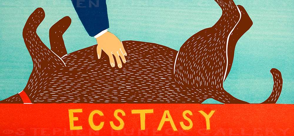 Ecstasy - Original Woodcut