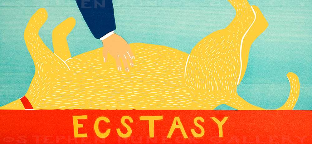 Ecstasy - Original Woodcut